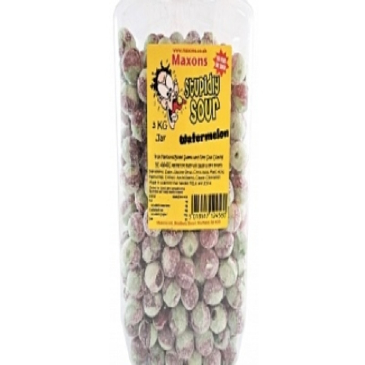 Maxons Stupidly Sour Jar Watermeloen 1x